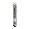Qoltec Listwa antyprzepięciowa Quick Switch, 8 gniazd, 1,8m, szara